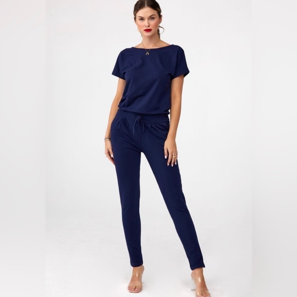 Fasardi Tie Waist Jumpsuit